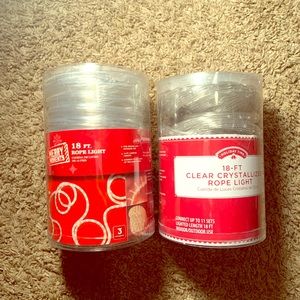 NWOT Clear Rope Light Bundle of Two